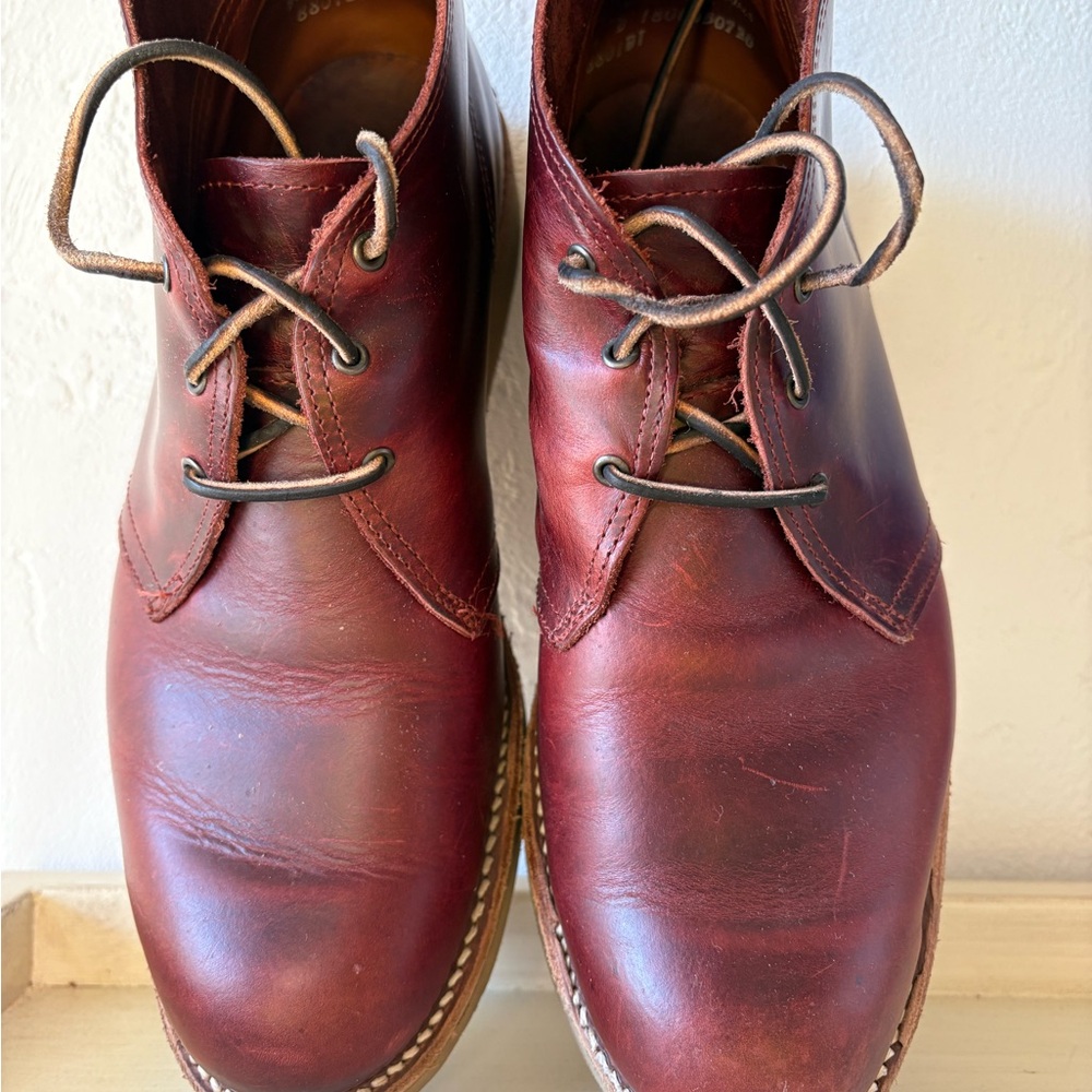Men's Premium Leather Chukka Boots - Rich Brown
